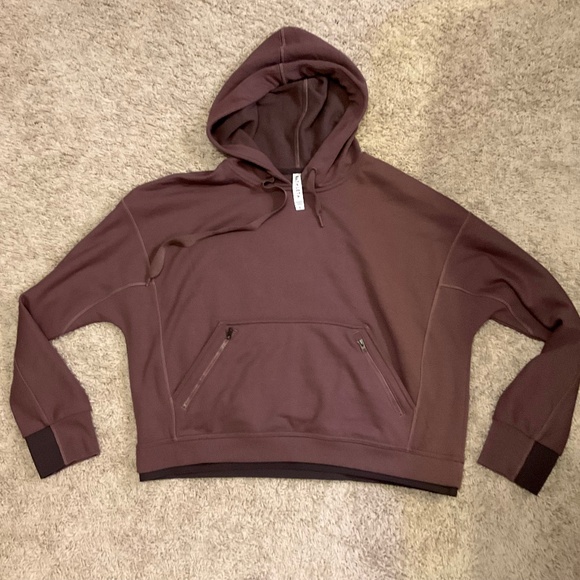ATHLETA SOFT HOODIE, SIZE L, BURGUNDY. - Picture 1 of 9